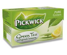 Arbata Pickwick Žalioji su citrina 20 pakelių, 12 pakelių x 20 pakelių/dėžutėje
