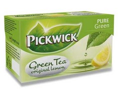 Arbata Pickwick Žalioji su citrina 20 pakelių, 20 pakelių/pak.