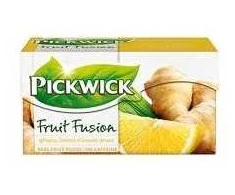 Arbata Pickwick Imbiero, citrinos ir citrinžolės 20 pakelių, 12 pakelių x 20 pakelių dėžutėje