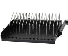 Techly I-CABINET-TRAY14BK, Rack lentyna, juoda, 4U, 19", 48,3 cm (19"), 480 mm
