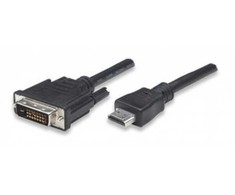 Techly Vaizdo kabelis HDMI į DVI-D M / M 1.8m ICOC HDMI-D-018, 1.8 m, HDMI, DVI-D, kištukas, kištukas, auksinis