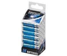 Tecxus LR 03 - AAA 24 (Micro), Vienkartinės baterijos, AAA, Šarminės, 1,5 V, 24 vnt., Mėlyna, Pilka