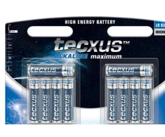 Tecxus LR03 10-BL, vienkartinė baterija, AAA, šarminė, 1,5 V, 10 vnt., 1200 mAh