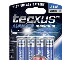 Tecxus LR6/AA (Mignon), Mėlyna, Vienkartinės baterijos, AA, Šarminės, 1,5 V, 4 vnt., 2700 mAh