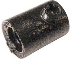 Teknisk Belysning Plunksnos formos įtvaras su 10 mm vidiniu sriegiu, juodas