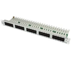 Telegärtner 50 prievadų ISDN jungiamoji panelė, Cat. 3, RJ-45, montuojama į stovą, 1U, DIN IEC 60068-1, 480 mm, 44,2 mm