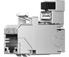 Telegärtner 100127801, kampinis, nerūdijantis plienas, RJ-45, kištukas, T568A, 1 vnt.