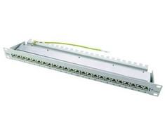 Telegärtner Triton 19 Komutacinė panelė MPP24, 1 HU, Cat.6A (EA klasė) (ISO/IEC), 24 prievadai, juoda RAL 9005