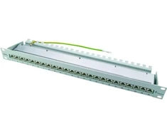 Telegärtner Triton 19 Komutacinė panelė MPP24, 1 HU, Cat.6A (EA klasė) (ISO/IEC), 24 prievadai, juoda RAL 9005
