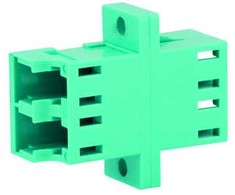 TELEGRTNER adapteris TELEGRTNER LC/APC dvipusis, daugiamodis, plastikinė įvorė, plastikinis korpusas, turkis, Z77