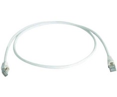 Telegärtner Patchkabel, S/FTP, PiMF, Cat 6A (ISO/IEC), balta, 1,0 m (L00000A0131)