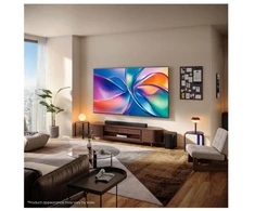 Televizorius Hisense 43E77Q, 109.2 cm (43"), 3840 x 2160 pikselių, QLED, Smart TV, Wi-Fi, Juodas