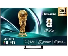 Televizorius HISENSE 50U7Q 50 colių MiniLED 4K VidaaOS 144Hz Dolby Atmos