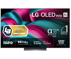 Televizorius LG OLED evo AI 65 Inch C5 4K Smart TV, 165.1 cm (65"), 3840 x 2160 pikselių, OLED evo, Smart TV, Wi-Fi, Juodas