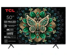 Televizorius TCL 50Q6C, 127 cm (50"), 3840 x 2160 pikselių, LCD, Smart TV, Wi-Fi, Metallic