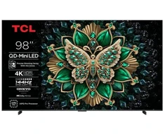 Televizorius TCL C6K 98C6K, 2.49 m (98"), 3840 x 2160 pikselių, QD-Mini LED, Smart TV, Wi-Fi, Metallic