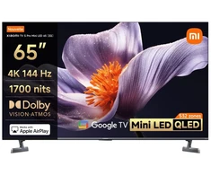 Televizorius Xiaomi TV S Pro, 165.1 cm (65"), 3840 x 2160 pikselių, QD-Mini LED, Smart TV, Wi-Fi, Pilkas
