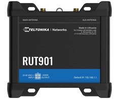Teltonika RUT901, Korinio tinklo maršrutizatorius, Juoda, Aliuminis, Greitas Ethernet, 10 100 Mbit/s, IEEE 802.11b, IEEE 802.11g, IEEE 802.11n, IEEE 802.11r, IEEE 802.3, IEEE 802.3u