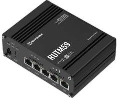 Teltonika RUTM59 5G WWAN maršrutizatorius, 4 prievadų Gigabitinis komutatorius, DIN bėgelis