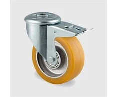 Tente 80 mm besisukantis ratukas su stabdžiu, 150 kg 3477ETPP30