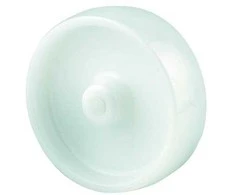 Tente Fiksuotas ratas, poliamidas, Ø100 mm, 200 kg, slydimo guolis. Konstrukcijos aukštis: 100 mm. Darbinė temperatūra: -40°/+80°.
