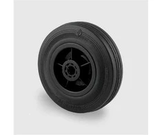 Tente Medinis ratas 160 mm guminis su plastikiniu ratlankiu 135 kg PRR