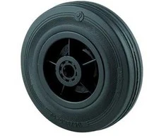 Tente Medinis ratas 200 mm guminis su plastikiniu ratlankiu 205 kg PRR