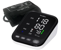 Kraujospūdžio matuoklis „Terraillon Tensio Arm TB251“, Viršutinė svirtis, Automatinis, Juoda, Balta, LED, 2 naudotojai, 40–199