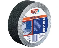 TESA 60950 juoda PVC lipni neslystanti juosta, 15 m, 0,81 mm storio