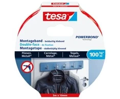 Tesa Montageband Fliesen&amp;Metall 100kg 1.5m x 19mm