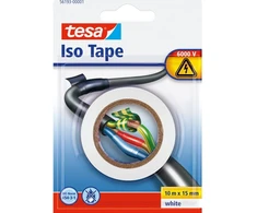 TESA Izoliacinė juosta, 1 vnt., Balta, PVC, 6 V, Lizdinė plokštelė, IEC 454-3-1