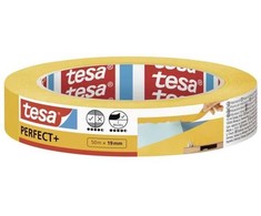 Dažymo juosta TESA PERFECT+ 56536, 50 x 0,019 m, oranžinės sp.