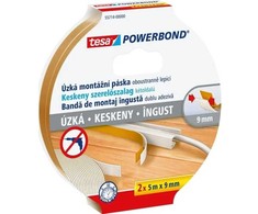 Tesa Powerbond siauras lipdukas 2 x 5 m x 9 mm