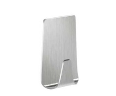 TESA 57066-00000, Indoor, Rankšluostis hook, Metallic, Nerūdijantis plienas, Adhesive strip, 1kg
