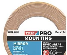 tesa Mounting PRO Mirror 66952-00002-00 tvirtinimo juosta, balta (ilgis x plotis), 10 m x 19 mm, 1 vnt. (66952-00002-00)