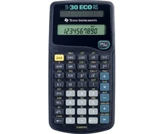 Texas Instruments TI-30 ECO RS, Kišeninis, Mokslinis, 10 skaitmenų, 1 eilutė, Saulės energija maitinamas, Juodas