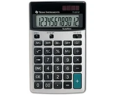 Texas Instruments TI-5018 SV, Stalinis, Bazinis, 12 skaitmenų, 1 eilutė, Juoda, Sidabras