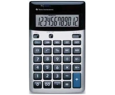 Texas Instruments TI-5018 SV, Stalinis, Bazinis, 12 skaitmenų, 1 eilutė, Juoda, Sidabras