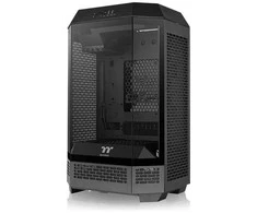 Thermaltake The Tower 300, Tower tipo korpusas - juodas, grūdintas stiklas