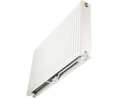 Thermrad radiatorius Super8 Compact 33 2855W, aukštis x plotis: 600x1200 mm, su 8 sriegiais, įskaitant guolius, oro srieginiu kamščiu.