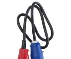 Thorkild Larsen E linijos adapteris CEE - CEE Stikliukas, 3 polių, LED kištukas, m/j, 230V/16A, 1m 3G1,5