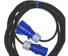 Thorkild Larsen E-line prailginimo kabelis 3G1.5 - H07RN-F, CEE, 3 polių 230V/16A, juodas neoprenas, 10m