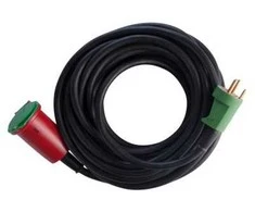 Thorkild Larsen E-line kabelių komplektas DK 3G1.5 - H07RN-F, DK kištukas/prailginimo laidas m/j, neoprenas, 230V/16A, 15m