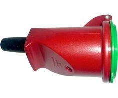 Thorkild Larsen Apvalus ilgintuvas su įžeminimu, raudonas/žalias, 10A 250V, Ø2,5-10,5 mm laidui