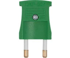 Thorkild Larsen Plokščias kištukas be įžeminimo, žalias, 16A 250V, kabeliui Ø2,5-9 mm, sustiprintas, žalias