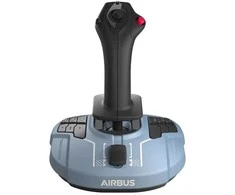 Thrustmaster TCA Sidestick Airbus edition, skrydžio valdymo rankenėlė, PC, analoginis / skaitmeninis, laidinis, USB, juoda, mėlyna
