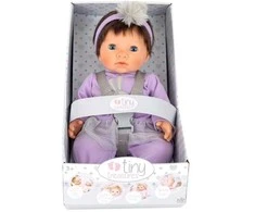 Tiny Treasure - Lėlė su rudais plaukais ir violetine tiulio suknele (30140)