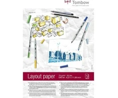 Tombow PB-LAYOUT, Meno popierius, 75 g/m², 75 lapai
