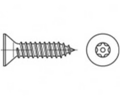 Toolcraft TOOLCRAFT TO-5380194 Sikkerhedsskruer 6.3 mm 50 mm Invendig torx 88115 Rustfrit stål A2 100 stk