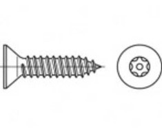 Toolcraft TOOLCRAFT TO-5380194 Sikkerhedsskruer 6.3 mm 50 mm Invendig torx 88115 Rustfrit stål A2 100 stk